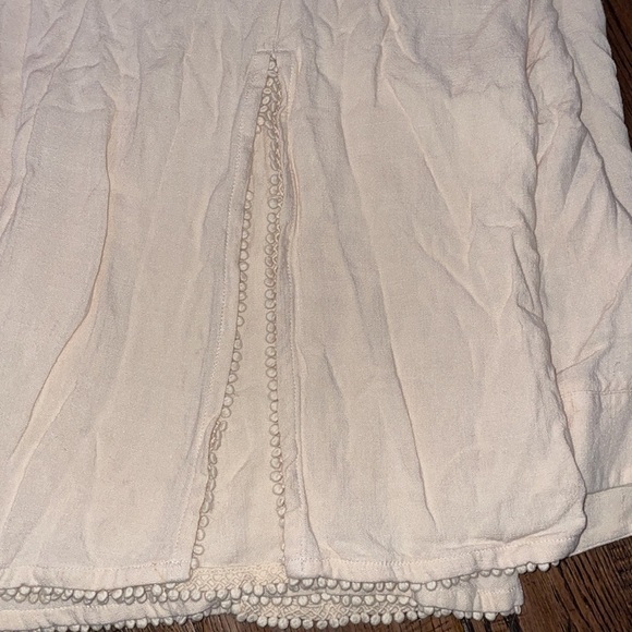 Soft Surroundings White Linen Wide Leg Pull On Pants - Picture 6 of 6